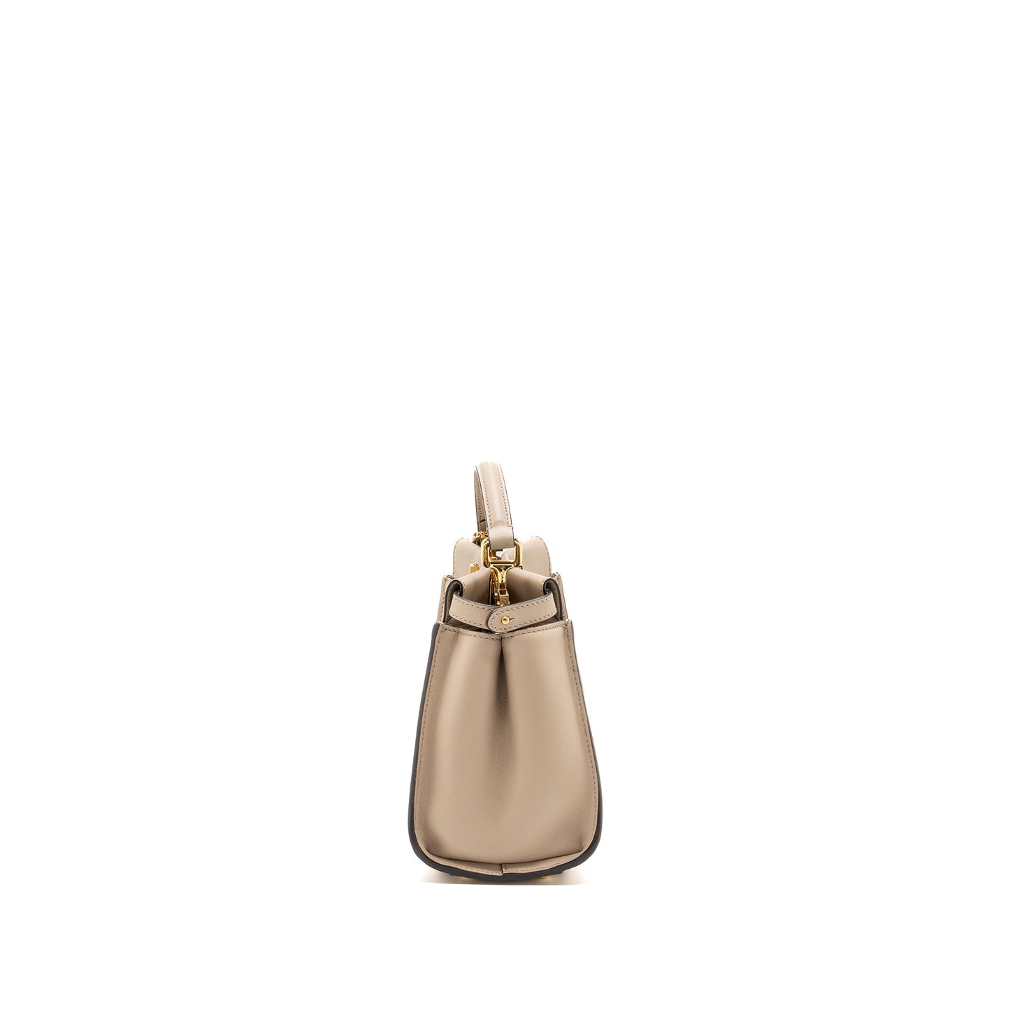 Fendi Peekaboo Mini Calfskin Beige GHW