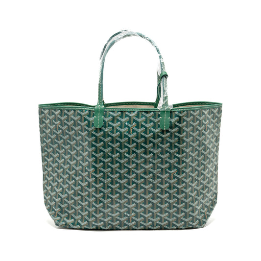 Goyard Saint Louis PM Tote Goyardine Canvas Green SHW