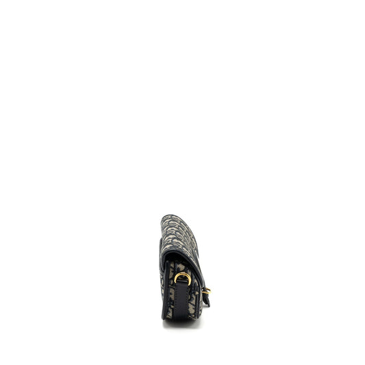 Dior Bobby East-west Bag Blue Oblique Jacquard GHW