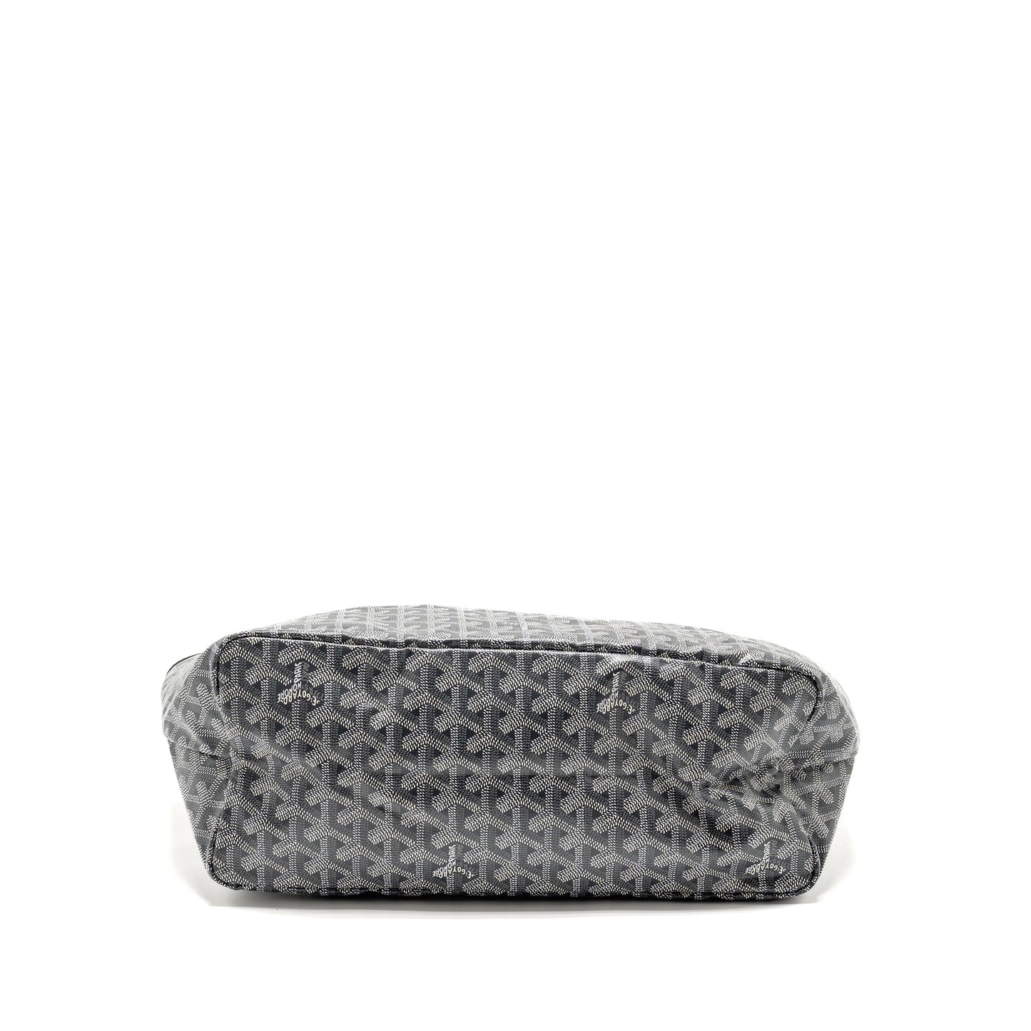 Goyard Saint Louis PM Tote Bag Goayrdine Canvas/Calfskin Grey SHW