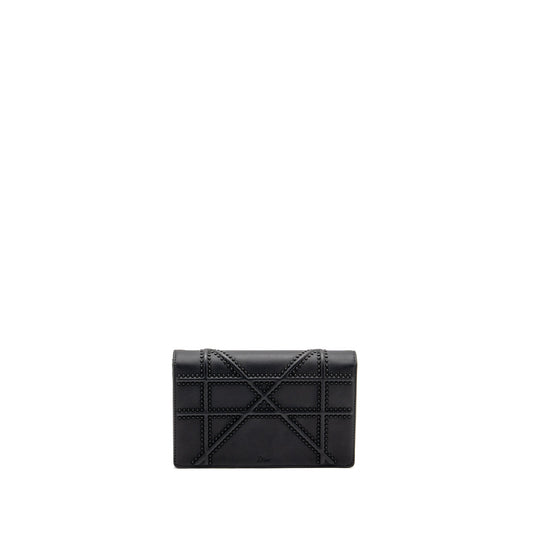 Dior Studded Diorama Wallet on Chain Leather So Black