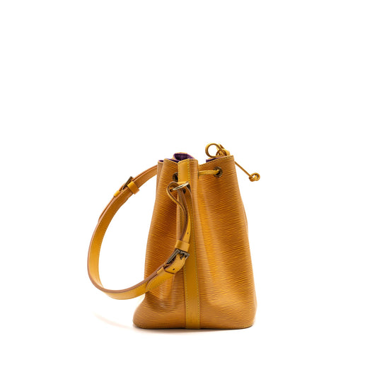 Louis Vuitton Vintage petit noe epi yellow GHW