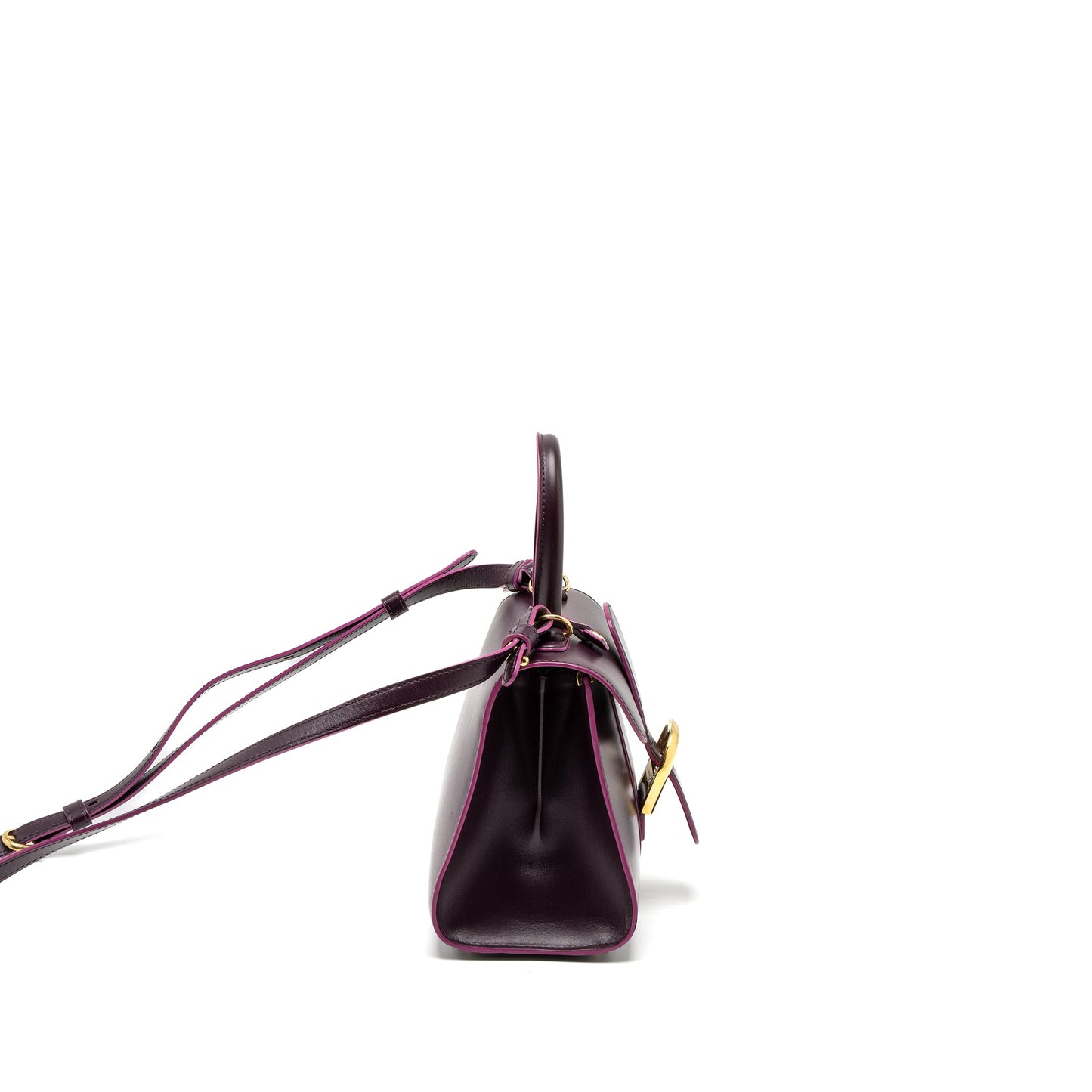 Delvaux Mini Brilliant Box Calfskin Purple GHW