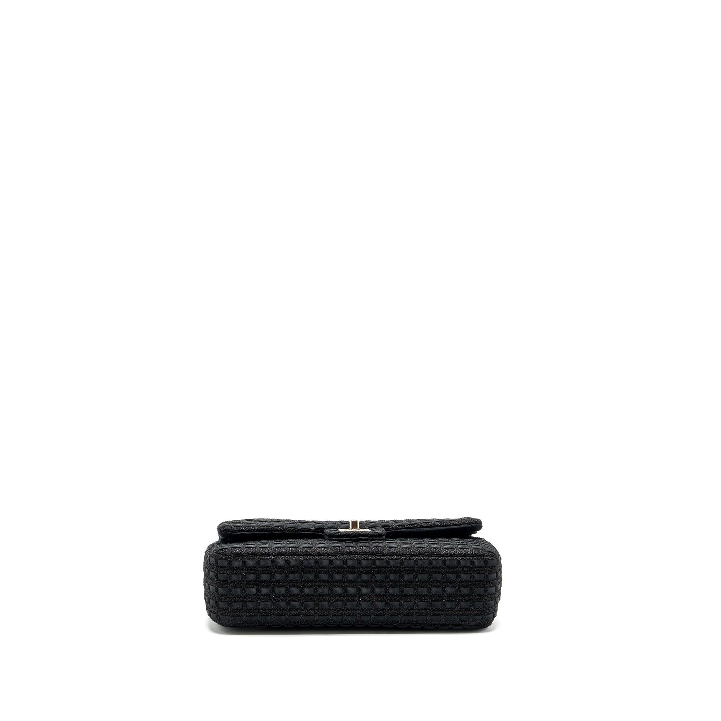 Chanel Medium Classic Double flap bag Tweed black SHW