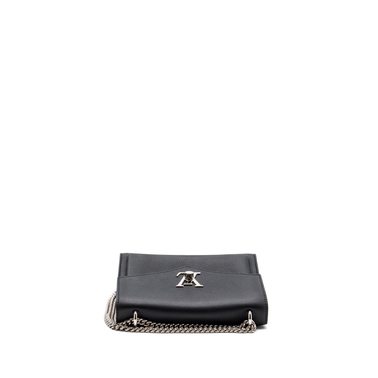 Louis Vuitton Mylockme Satchel Chain Bag Calfskin Black SHW