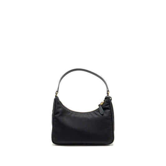 Prada Reedition 2005 Nylon Bag Black GHW