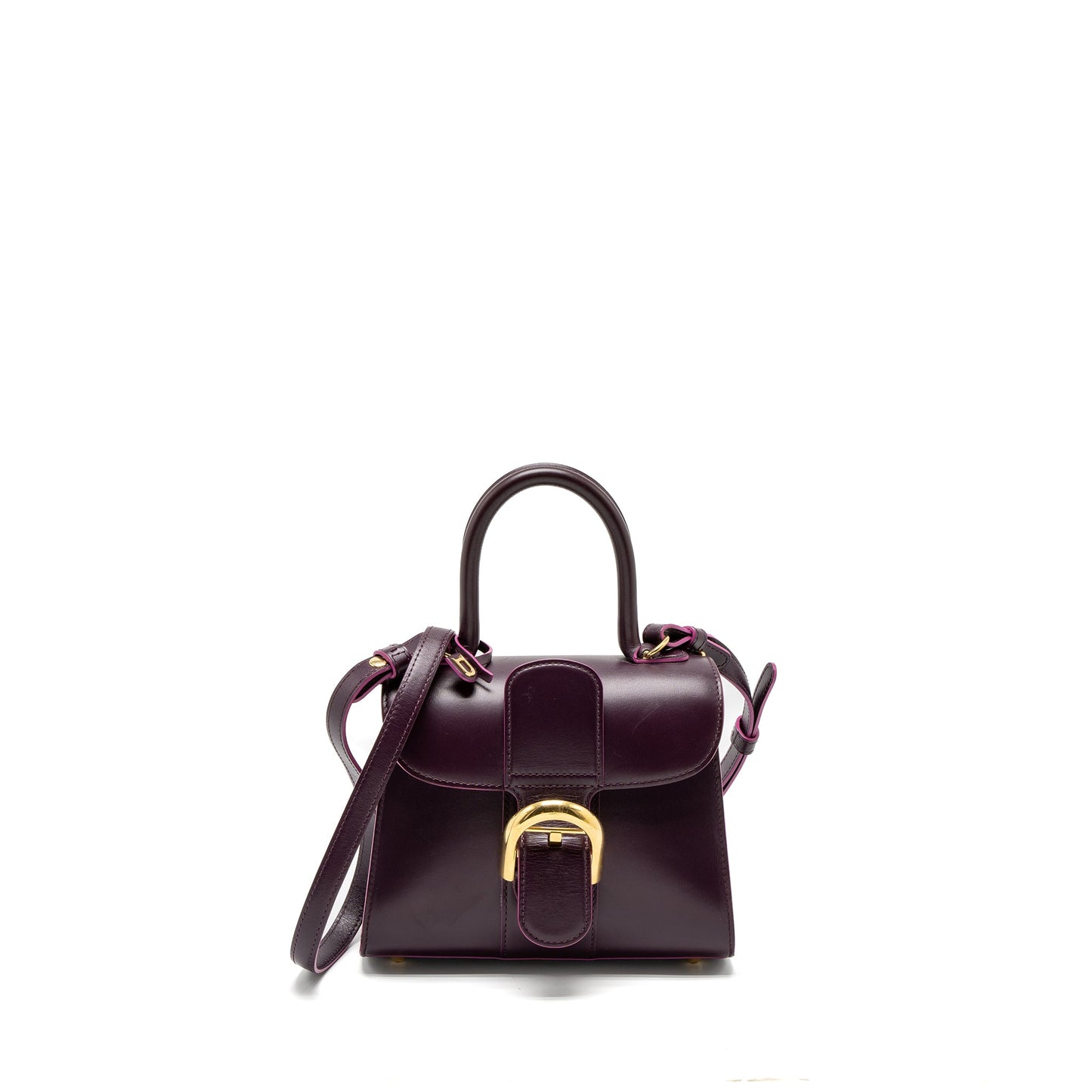 Delvaux Mini Brilliant Box Calfskin Purple GHW
