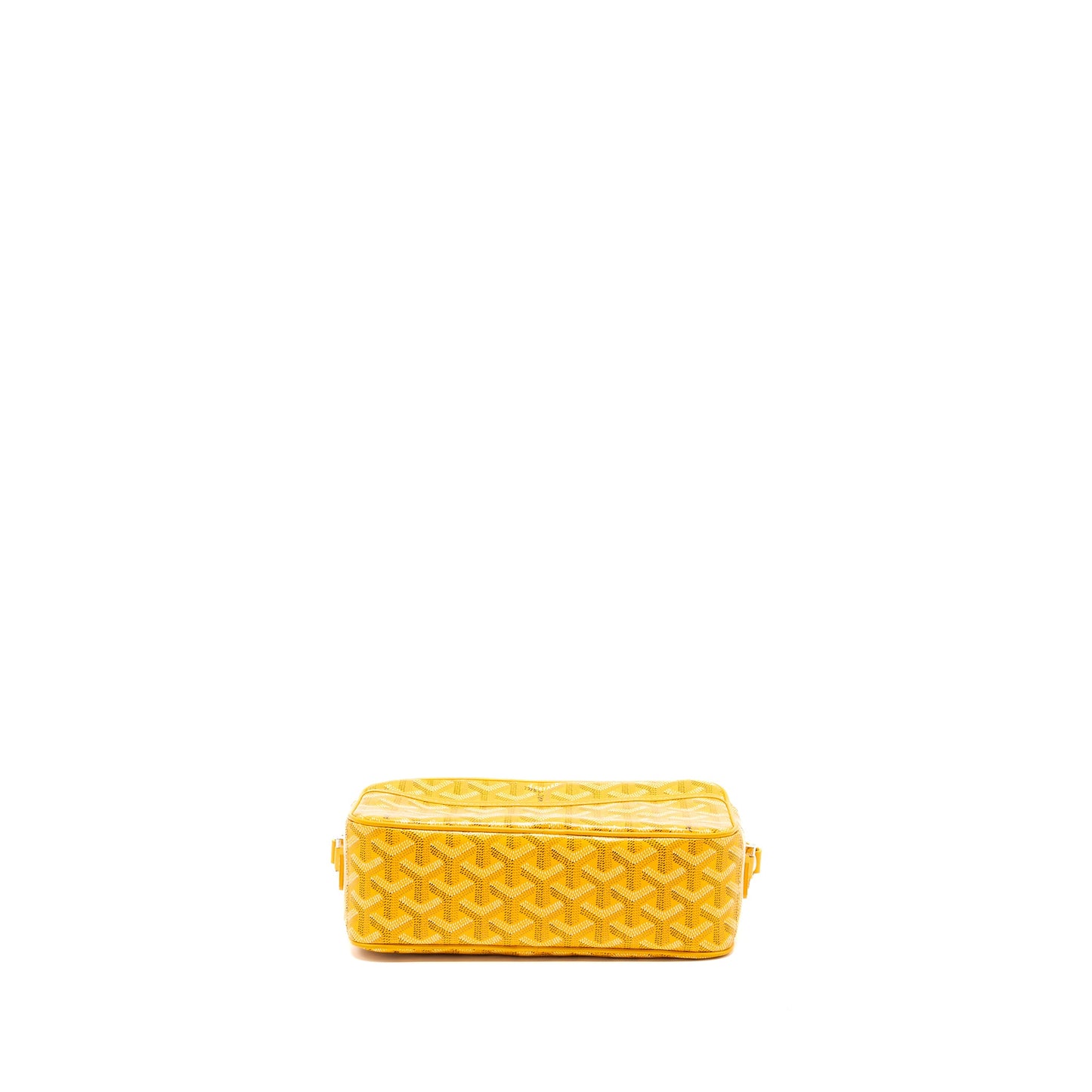 Goyard Cap Vert PM Crossbody Bag Goyardine Canvas Yellow SHW