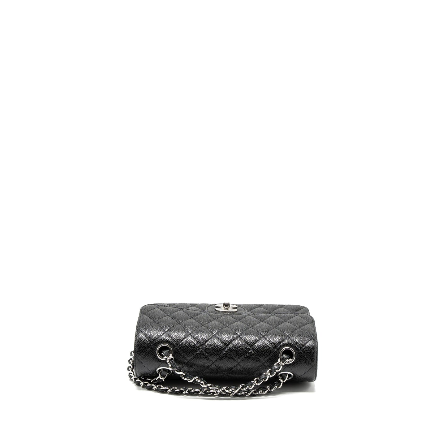 Chanel Small Classic Double Flap Bag Caviar Black SHW (Microchip)