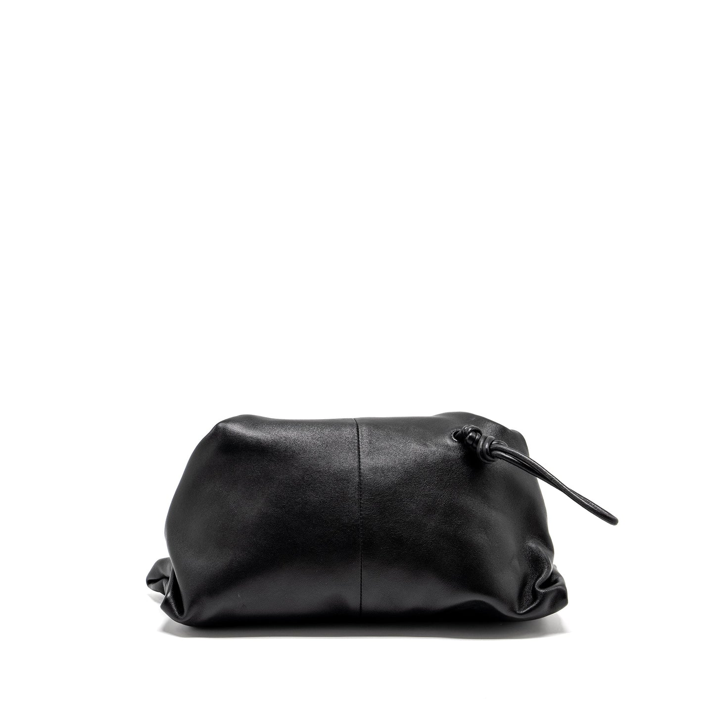 Bottega Veneta Trine Envelop Clutch Leather Black SHW