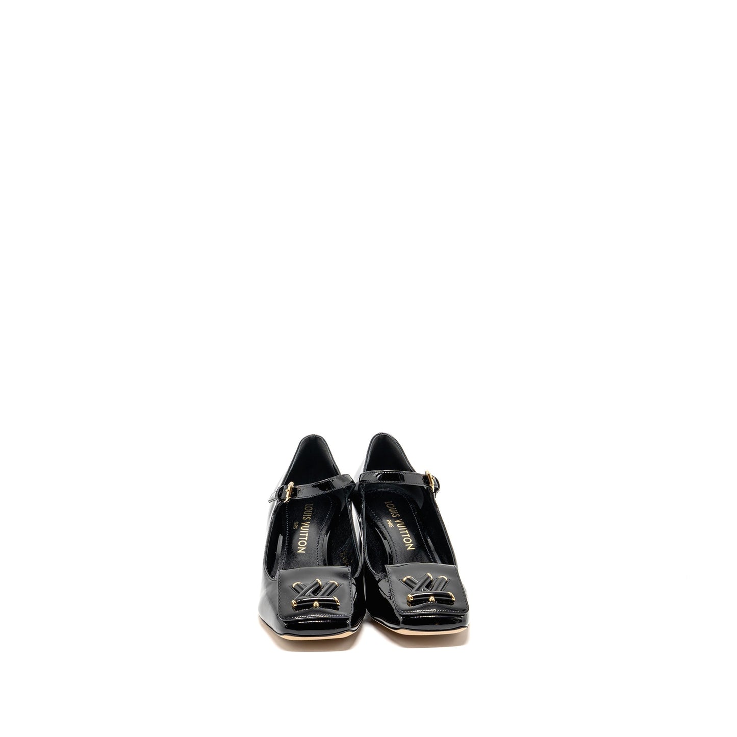 Louis Vuitton Size 38 Shake Pump Patent Black GHW