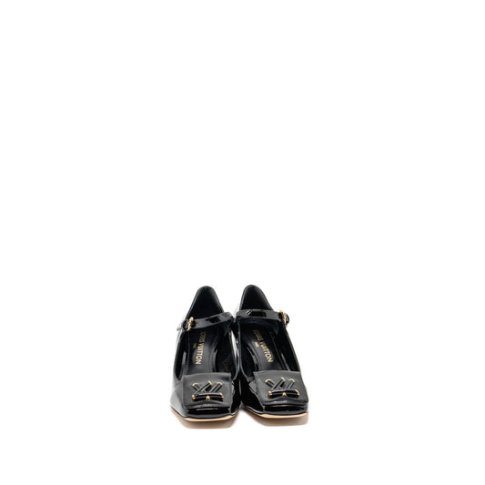 Louis Vuitton Size 38 Shake Pump Patent Black GHW