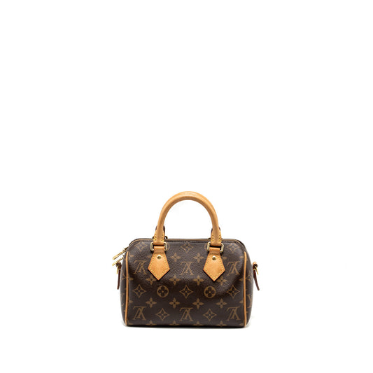 Louis Vuitton Speedy 20 bandouliere  monogram canvas black strap GHW
