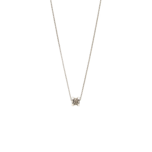 Bvlgari Mini B.zero Necklace white gold paved diamonds