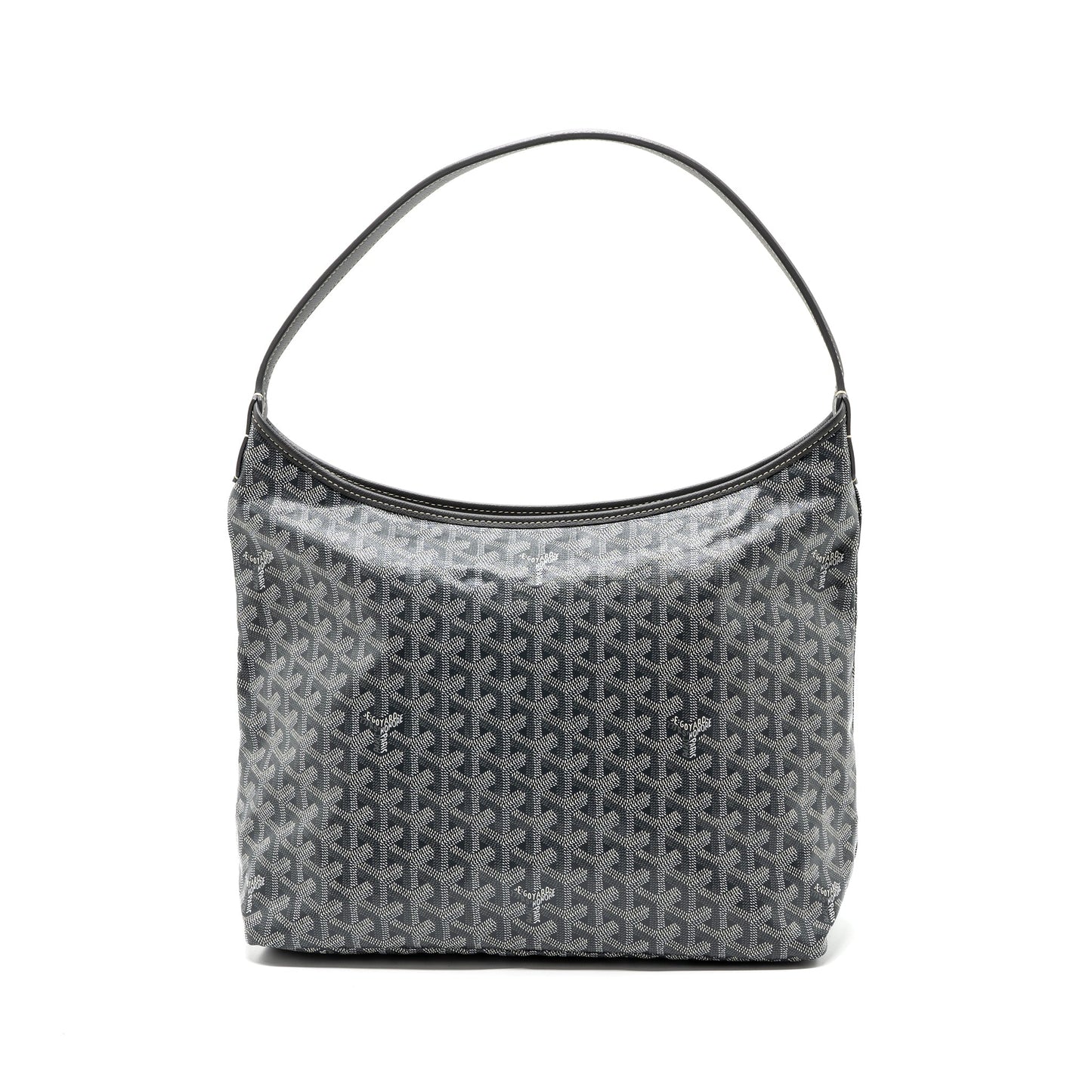 Goyard Boheme Hobo Pm Goyardine Canvas Gris SHW
