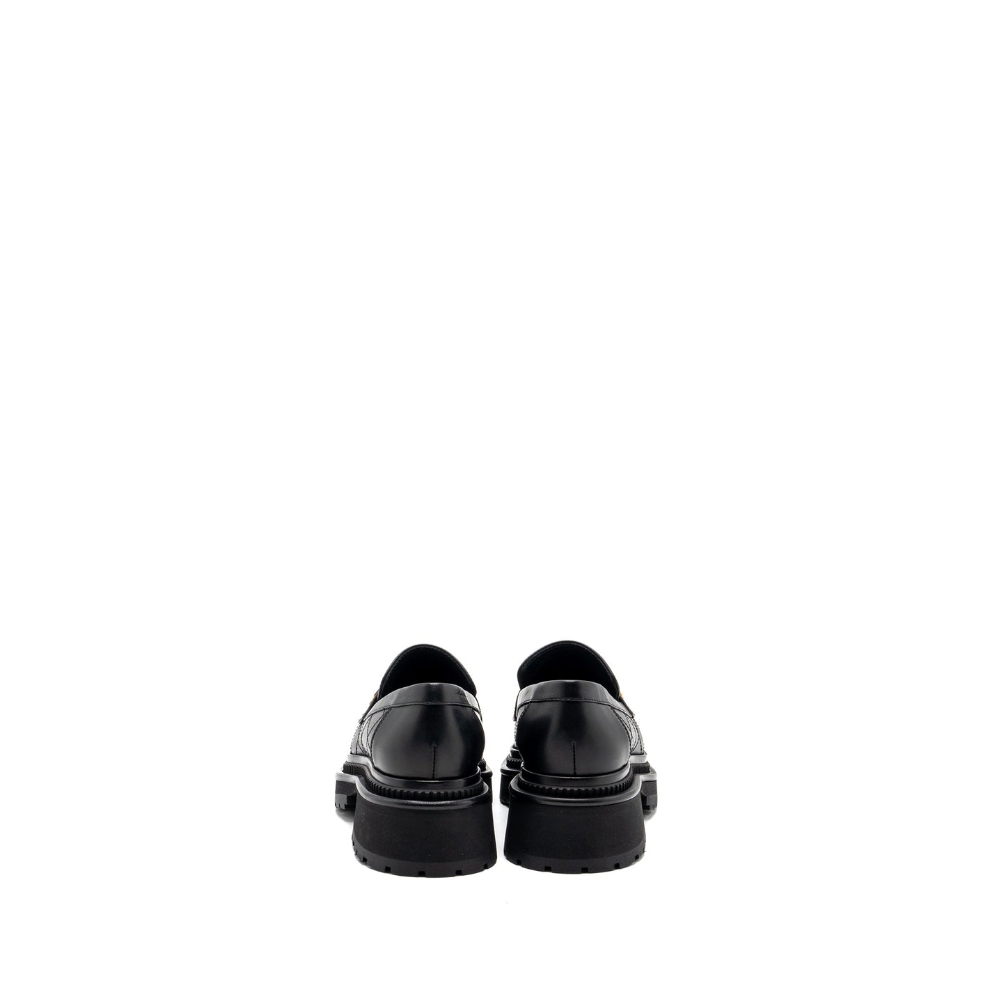 Chanel size 36.5 CC logo loafer Black GHW