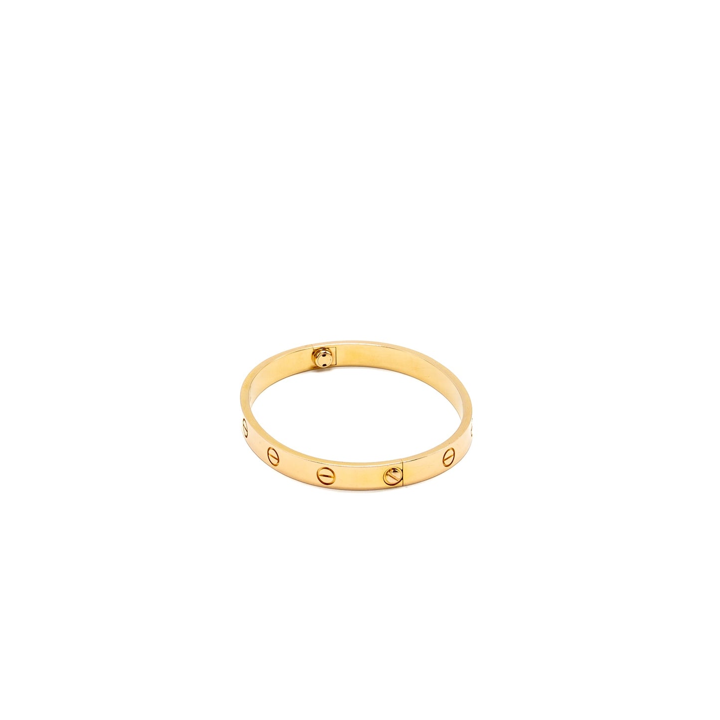 Cartier size 17 love bracelet rose gold