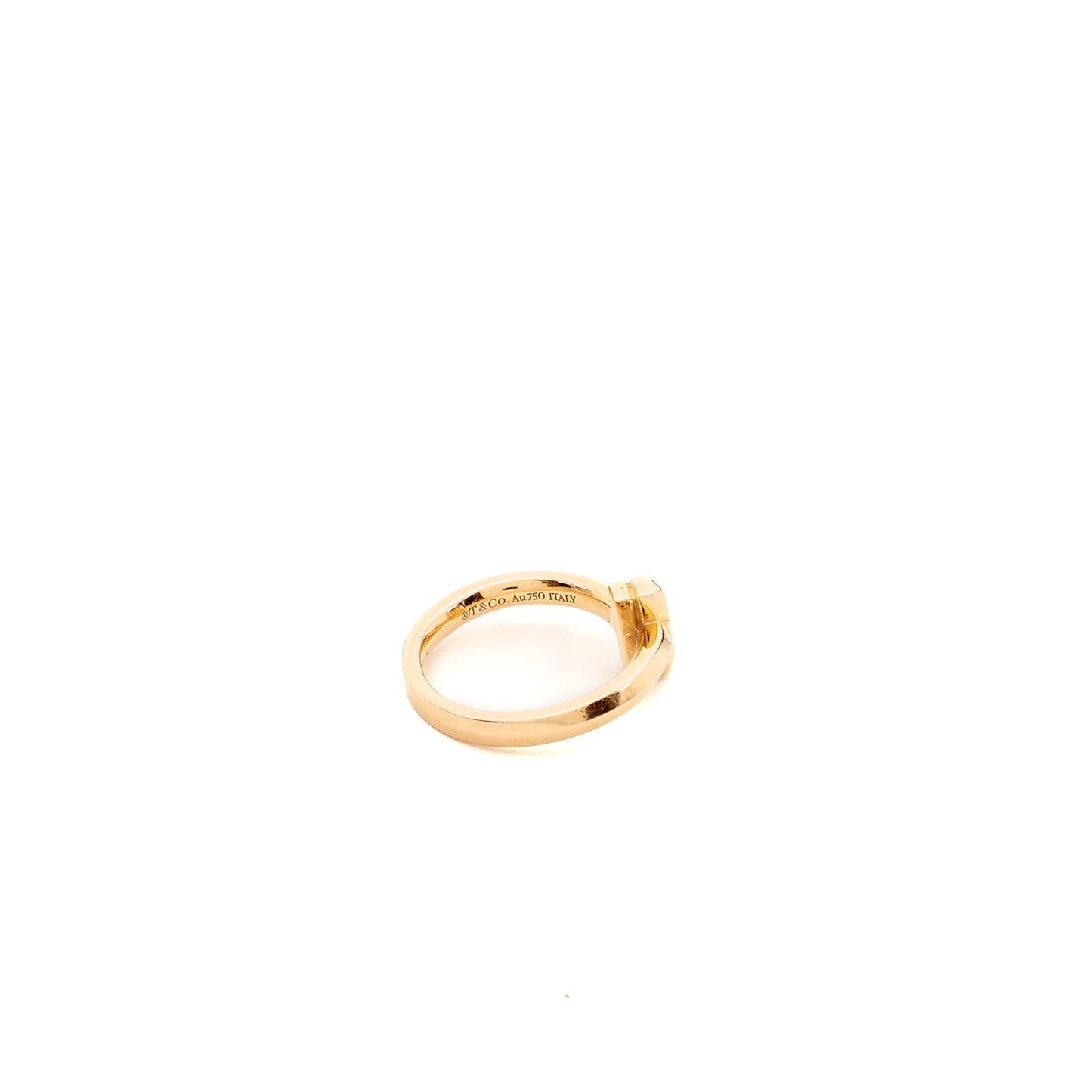 Tiffany Size 4.5 Tiffany T T1 Ring 18K rose gold with diamonds