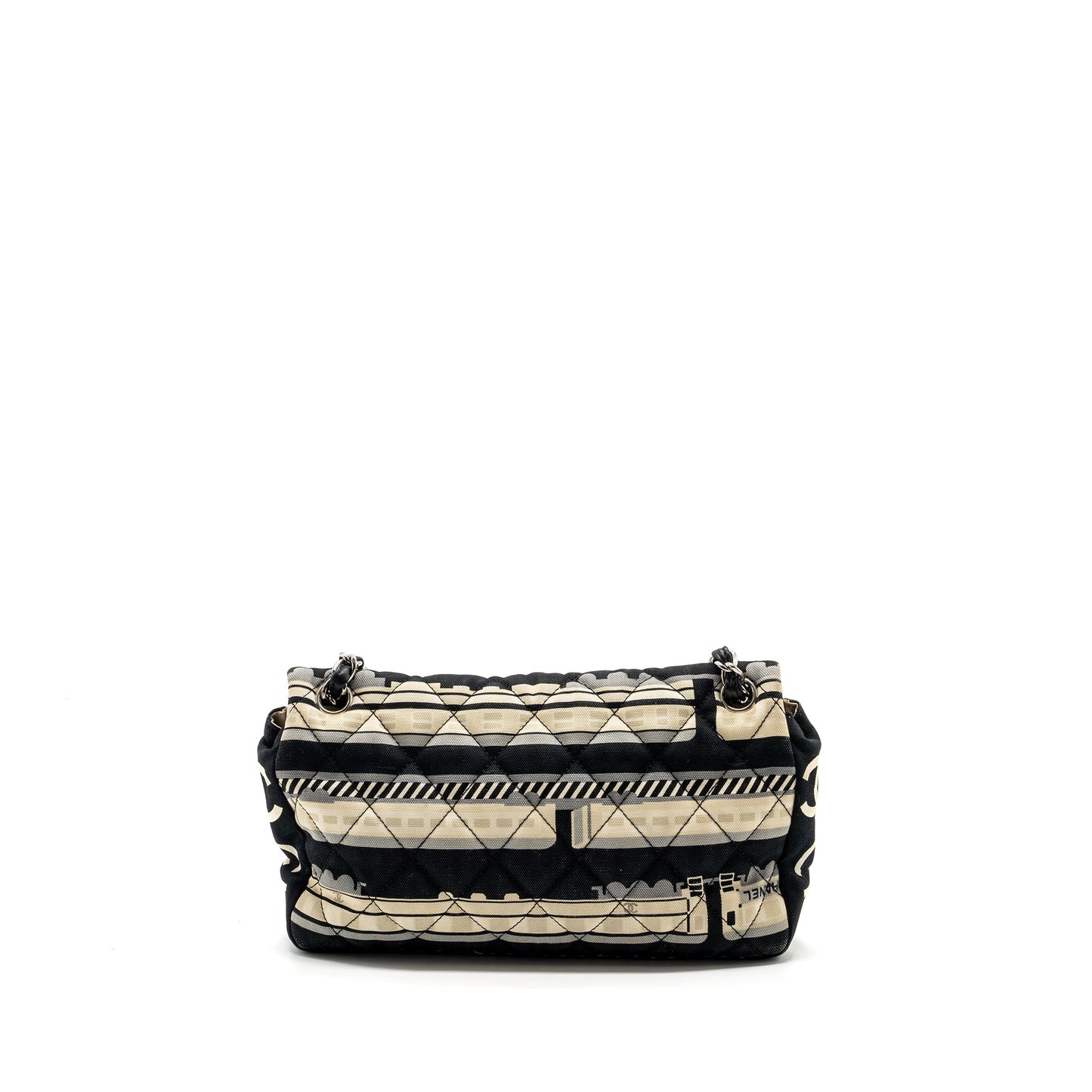 Chanel Central Station / Le Train Flap Bag Fabric Multicolour SHW