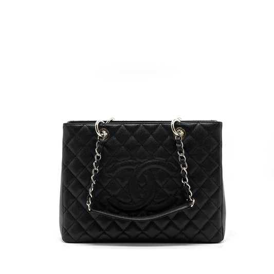 Chanel Grand Shopping Tote Caviar Black SHW