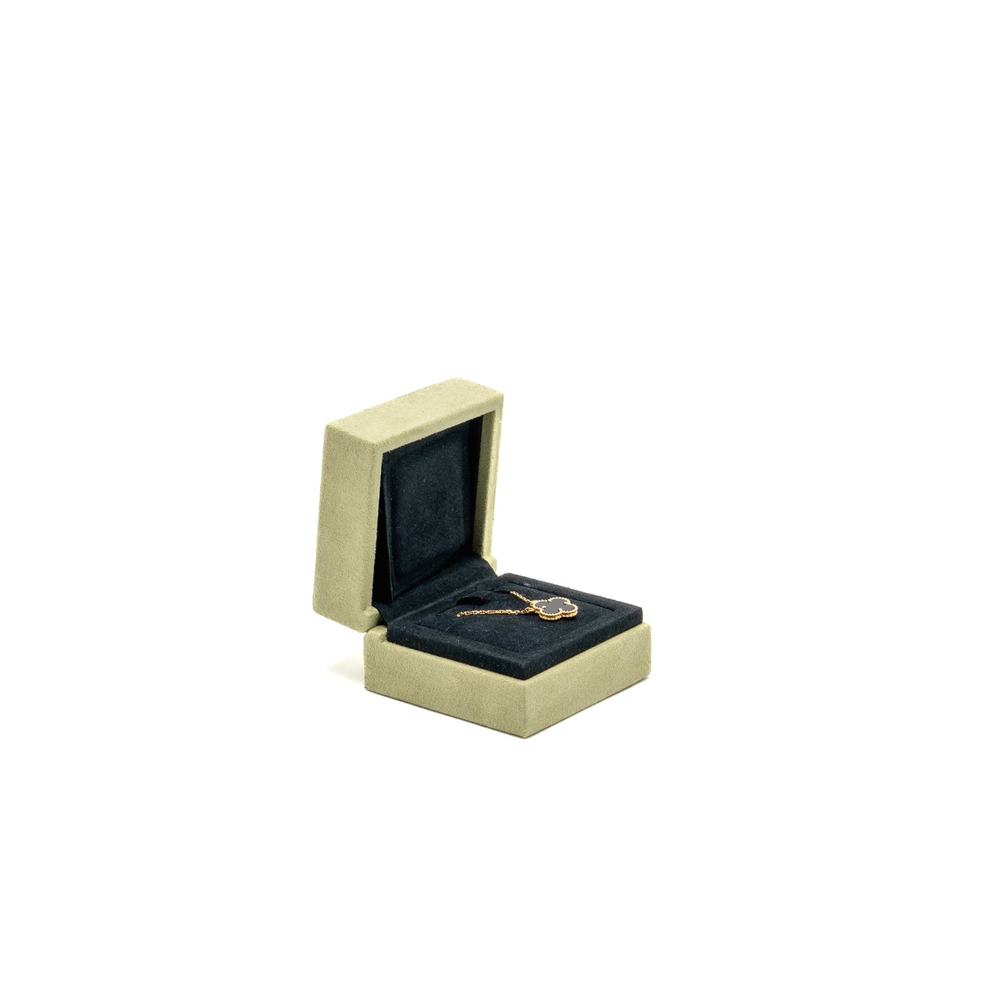Van Cleef & Arpels Vintage Alhambra Pendant 18K Yellow Gold ONYX