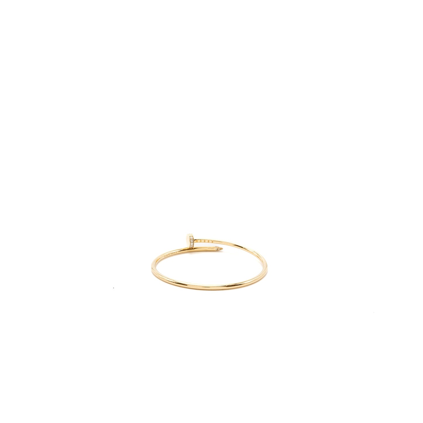 Cartier Size 15 Juste Un Clou Bracelet Small Model Yellow Gold Diamonds
