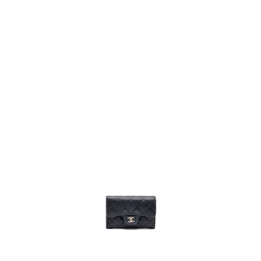 CHANEL CLASSIC FLAP CARD HOLDER CAVIAR BLACK SHW