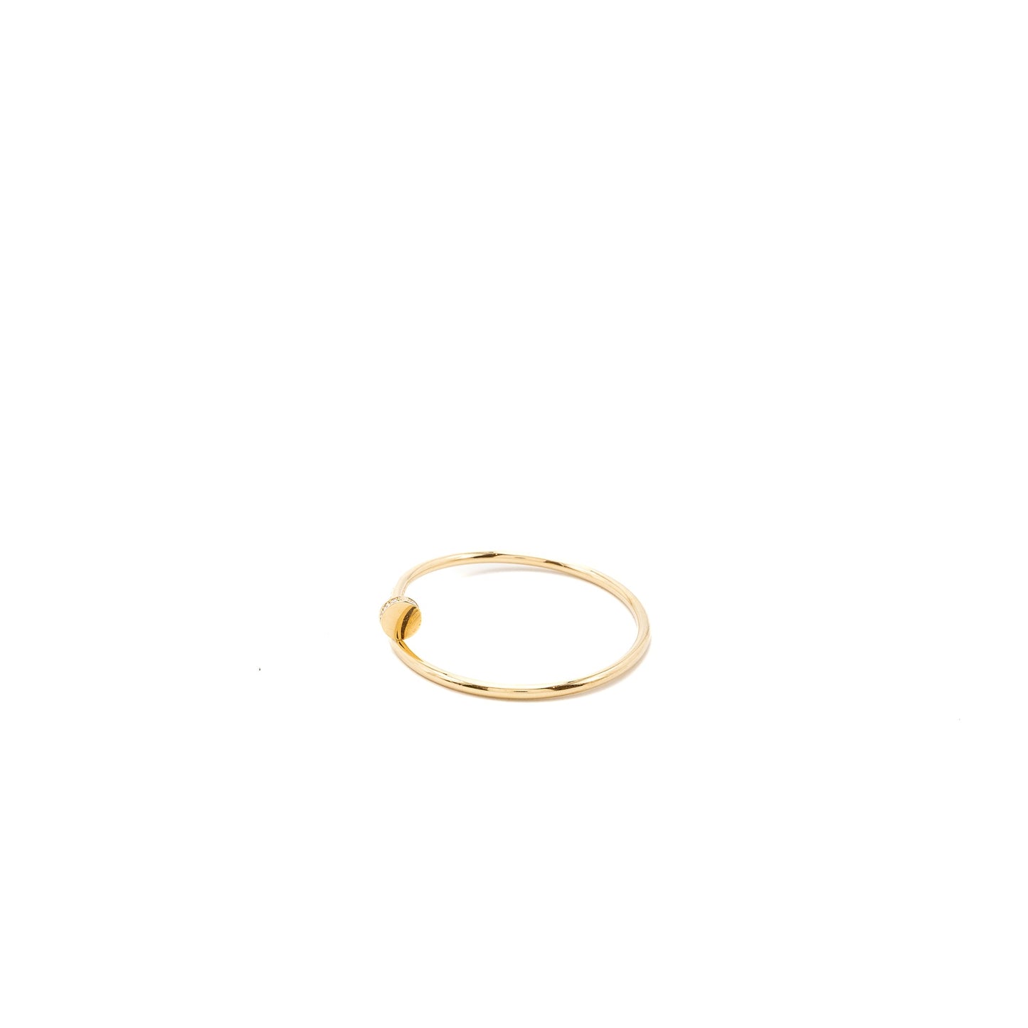 Cartier Size 15 Juste Un Clou Bracelet Small Model Yellow Gold Diamonds