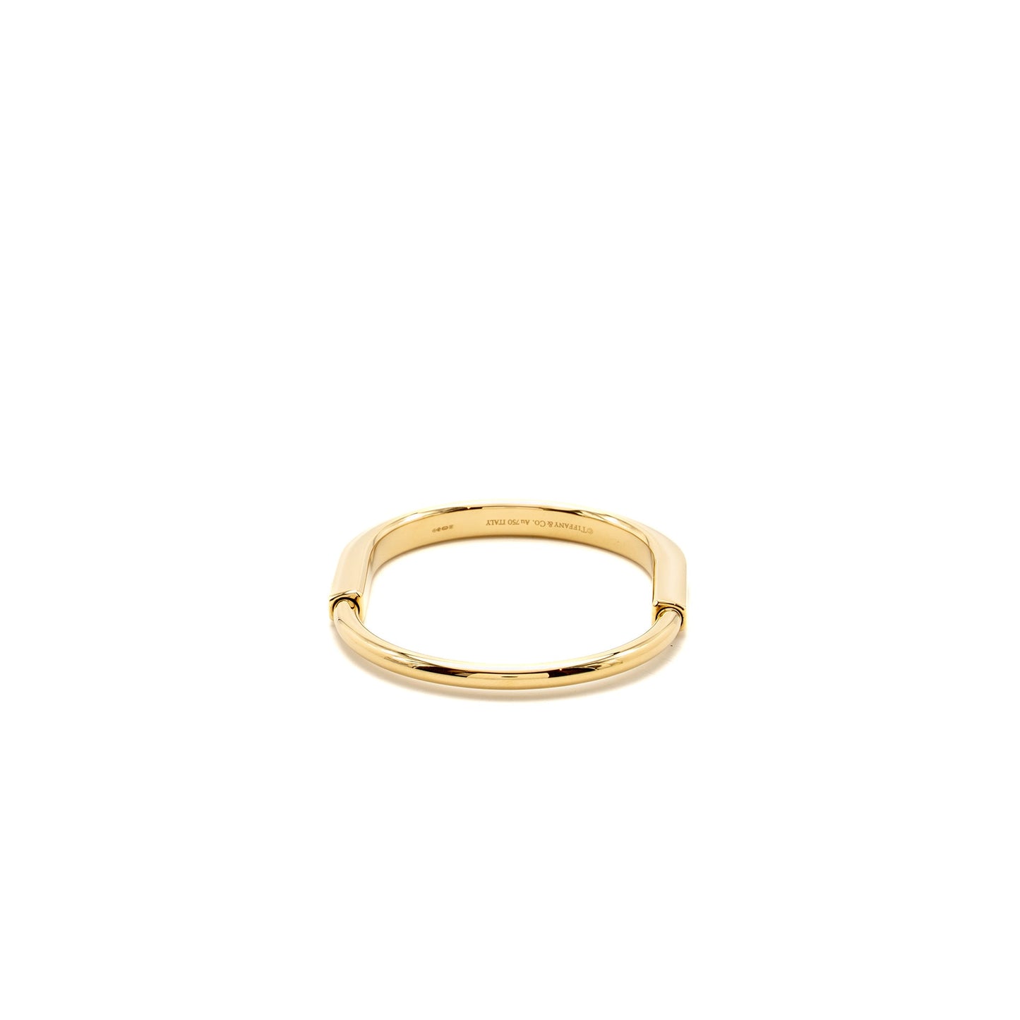 Tiffany Size Medium Lock Bangle Yellow Gold