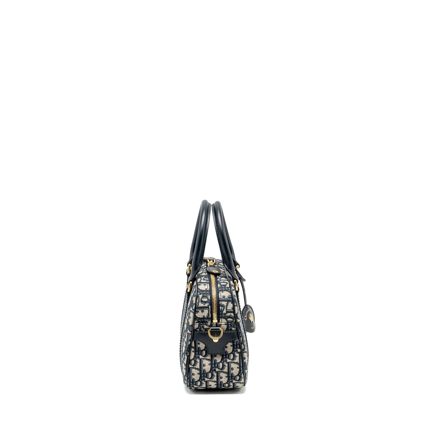 Dior Medium Bowling bag dior oblique canvas blue GHW