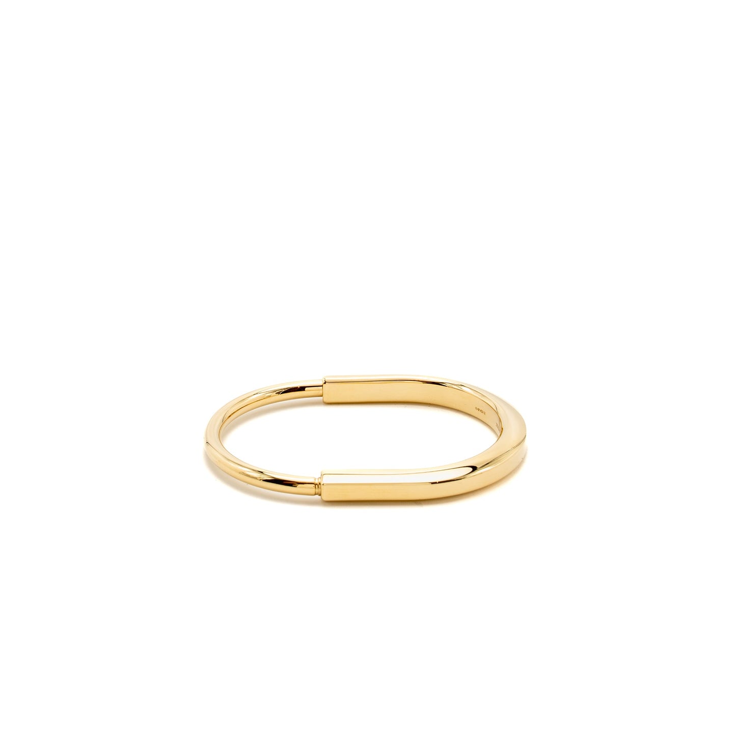 Tiffany Size Medium Lock Bangle Yellow Gold