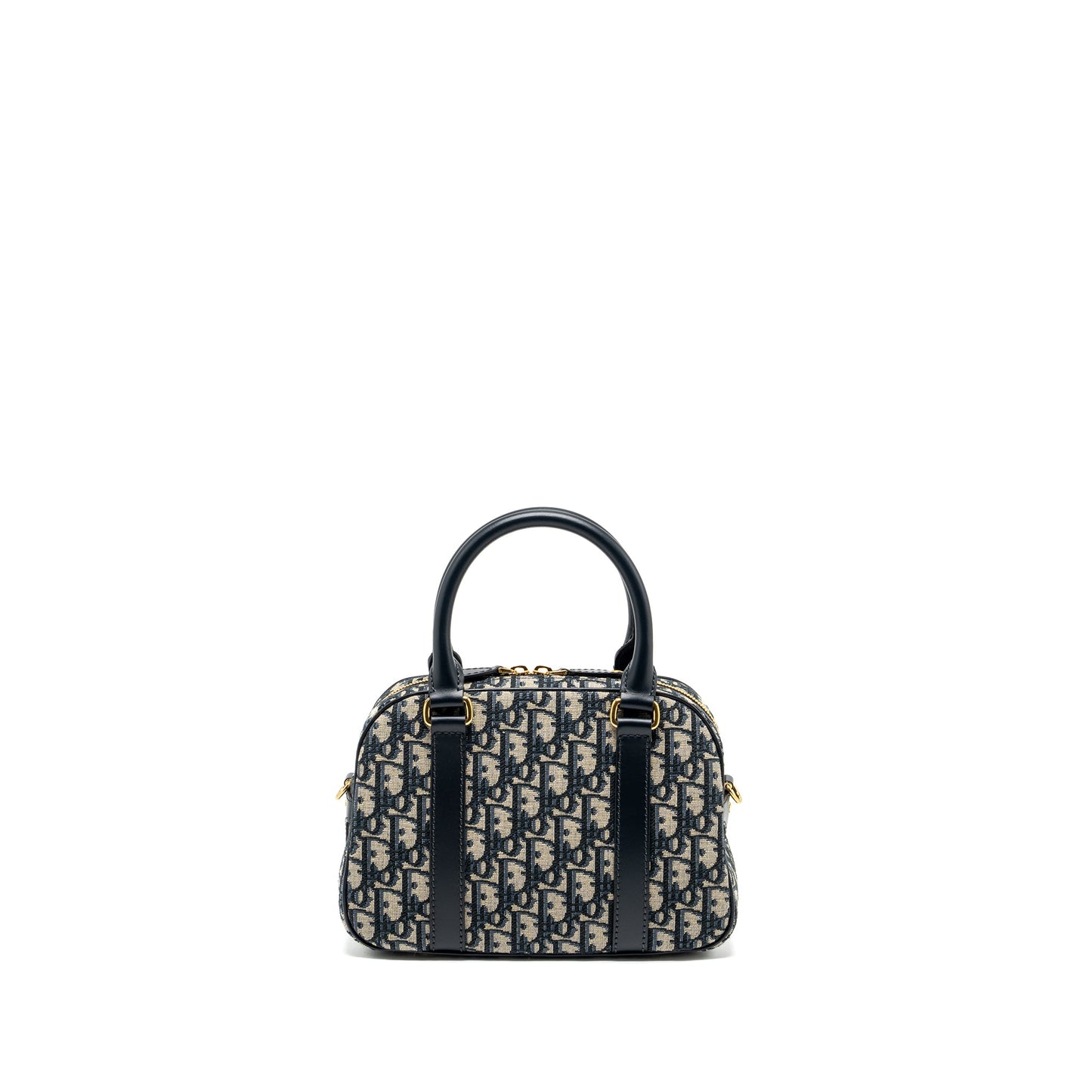 Dior Medium Bowling bag dior oblique canvas blue GHW