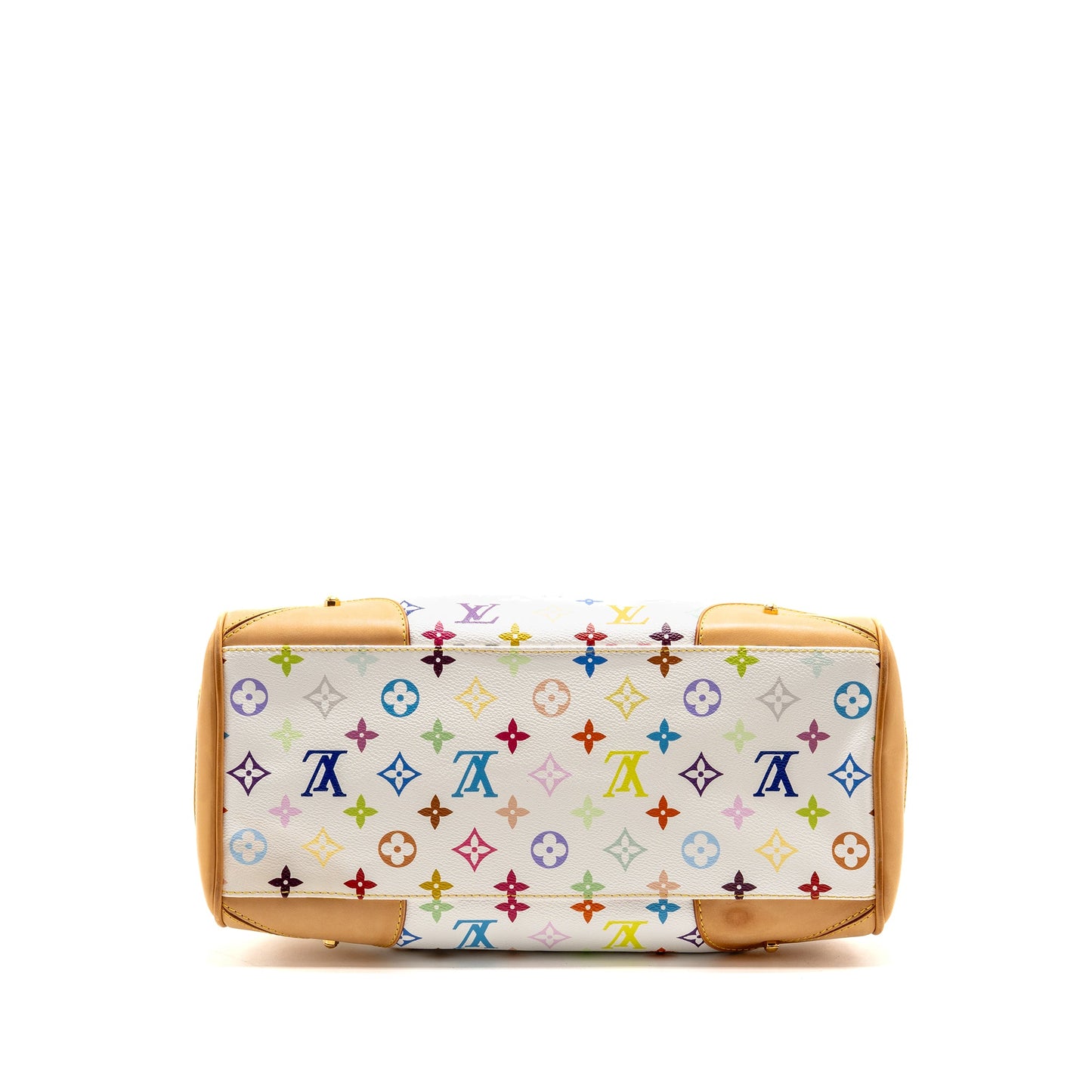 Louis Vuitton Claudia Tote Bag White/Multicoloured Monogram Canvas GHW