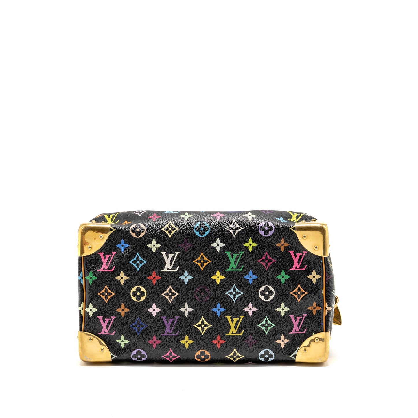 Louis Vuitton x Takashi Murakami  Speedy 30 Limited Edition Multicoloured Monogram Canvas Black GHW