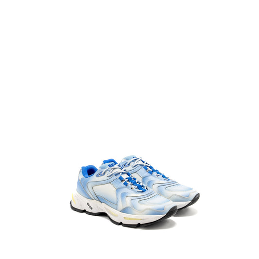 Luxury Dior Size 42 CD1 Sneakers Mesh/Leather Gradient Blue