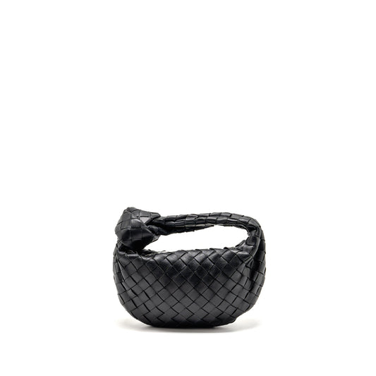 Bottega Veneta Mini Jodie Lambskin Black shw