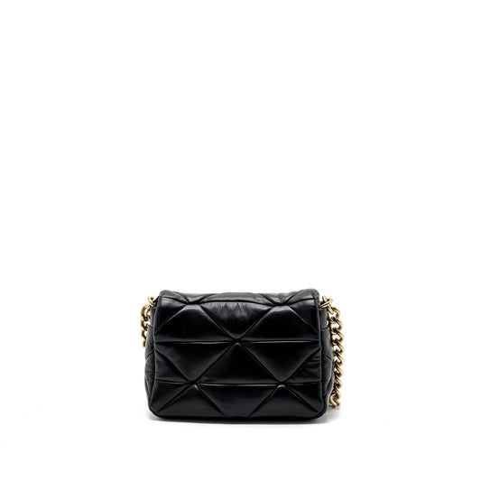 Prada Pattina in Pelle Nappa Patch Black GHW