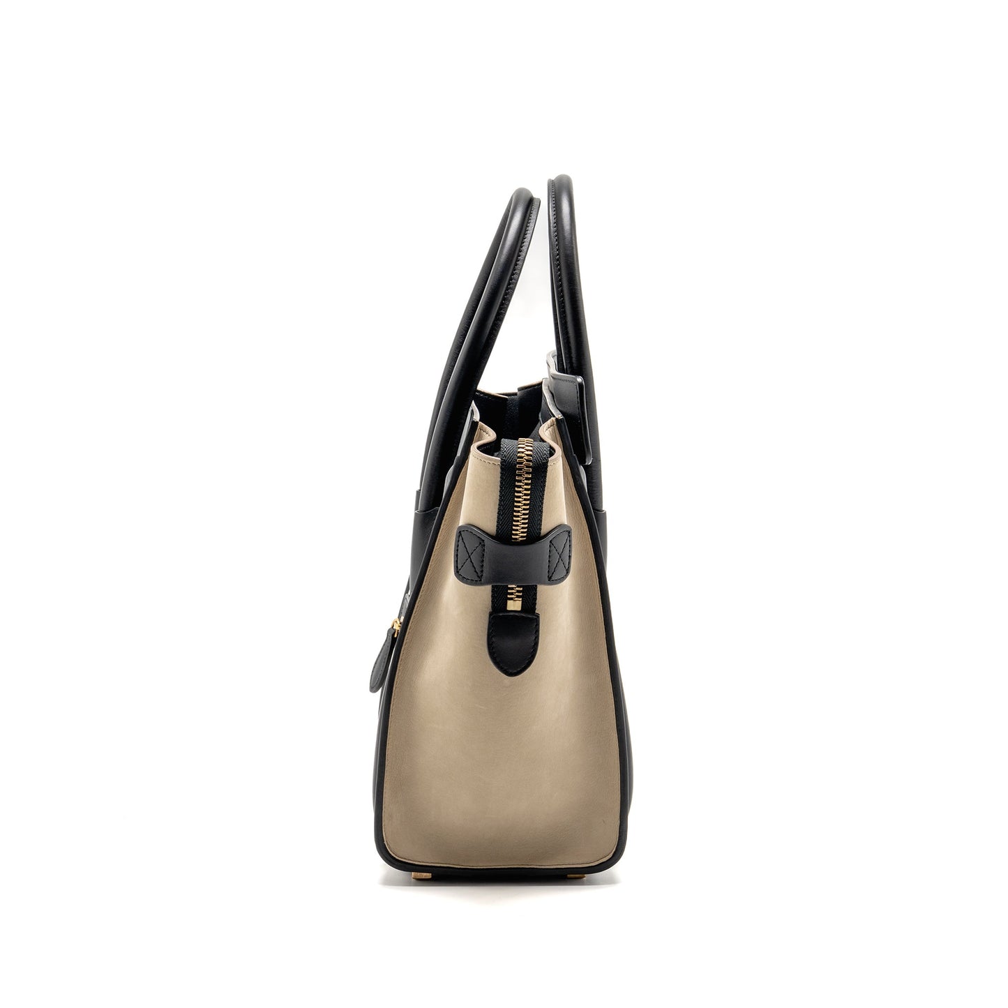 Celine Micro Luggage Bag Calfskin White/Multicolour GHW