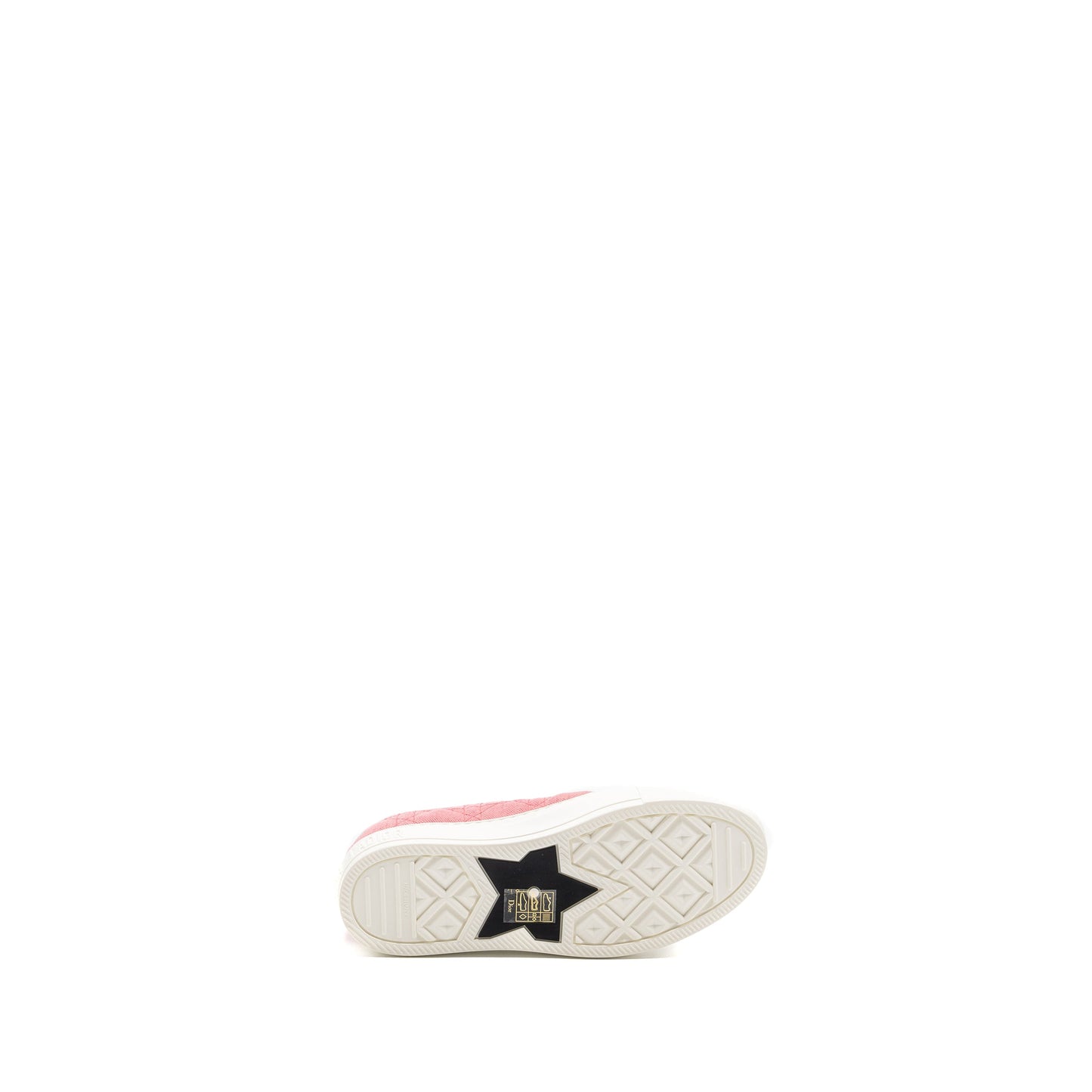 Dior Size 36.5 Walk N Dior Sneaker Cannage Quilted Taffy Pink