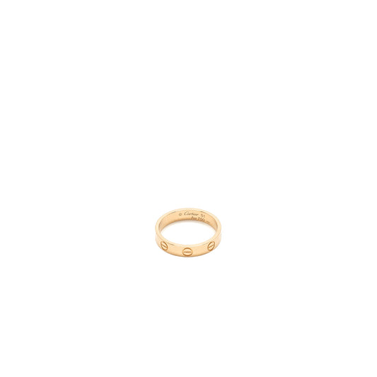 Cartier Size 51 Love Ring Small Model Rose Gold