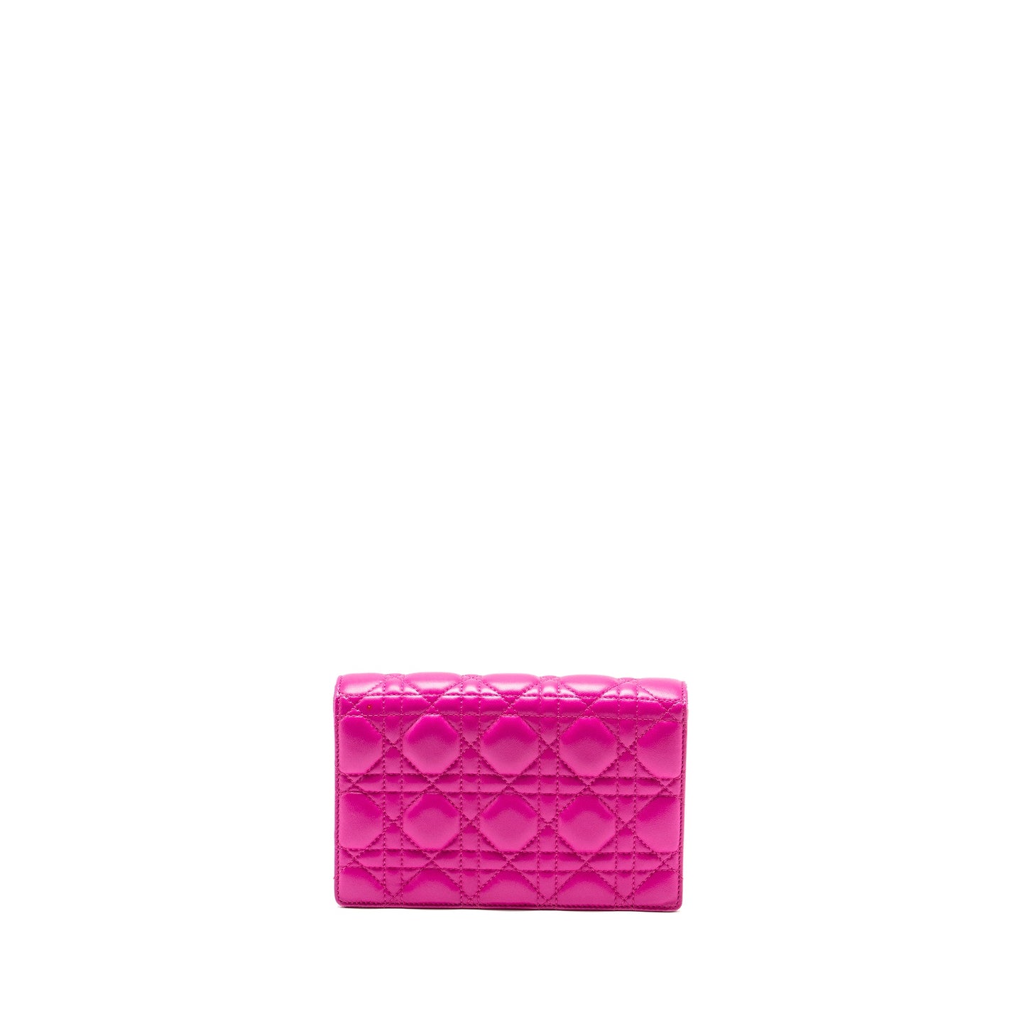 Dior Dioraddict Wallet On Chain Lambskin Pink GHW