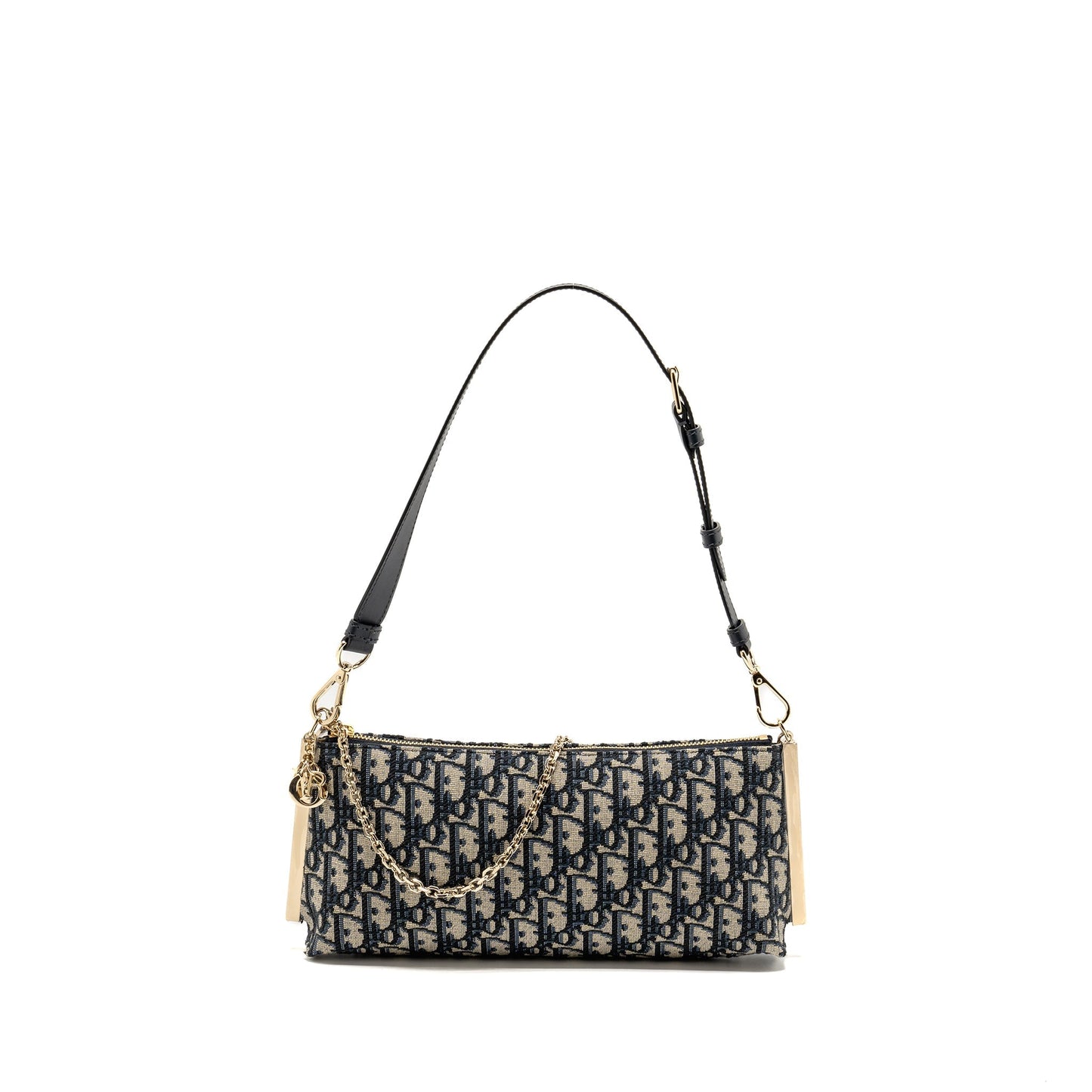 Luxury Dior Club Bag Blue Oblique Canvas LGHW