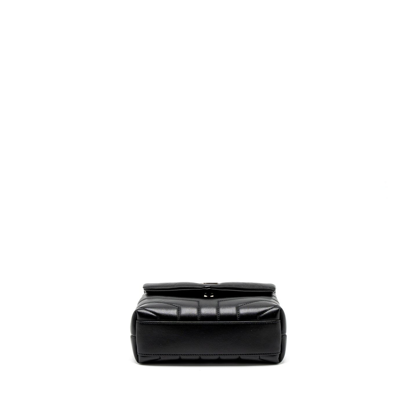 Saint Laurent LouLou Toy Strap Bag Calfskin Black SHW