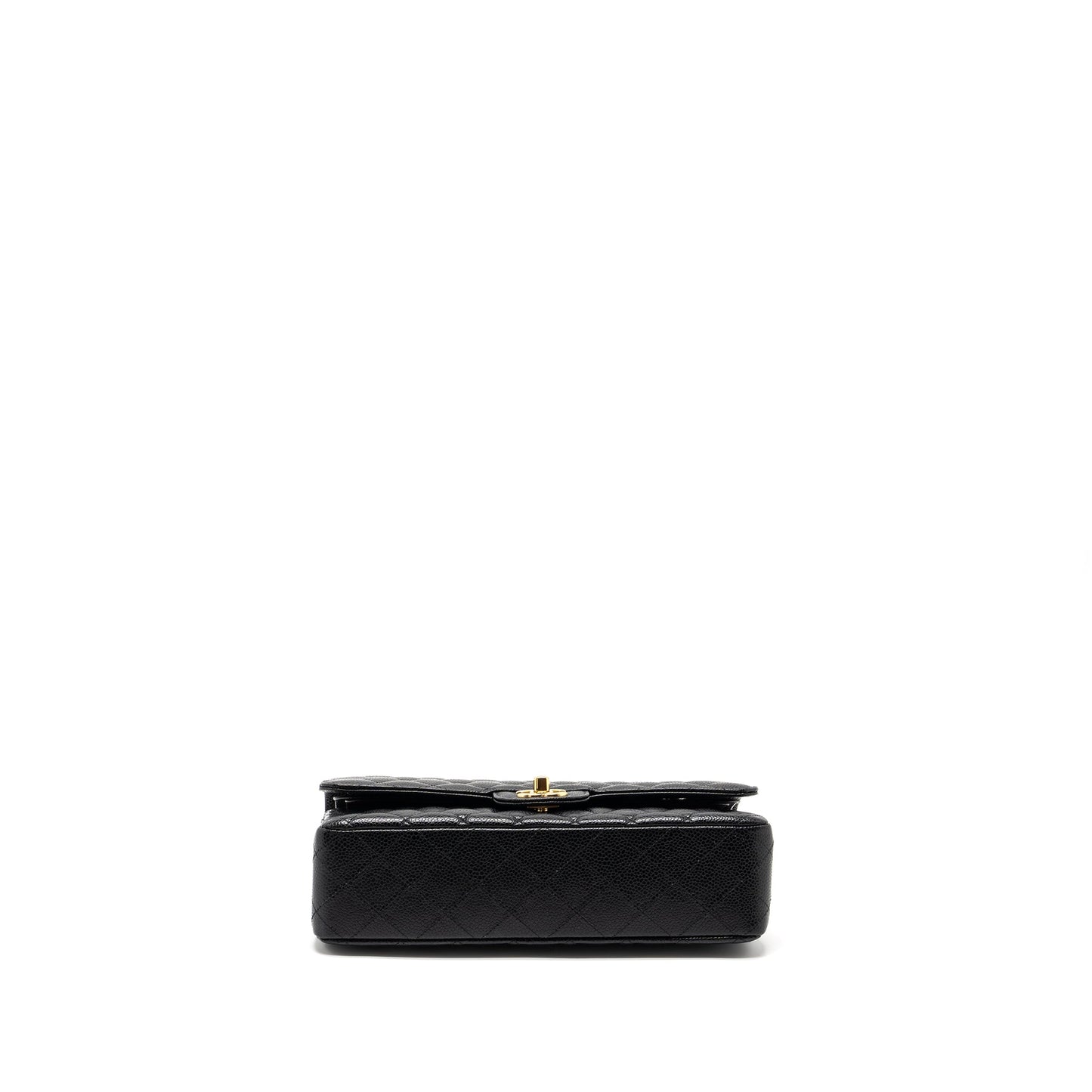Chanel Medium Classic Double Flap Bag Caviar Black GHW (Microchip)