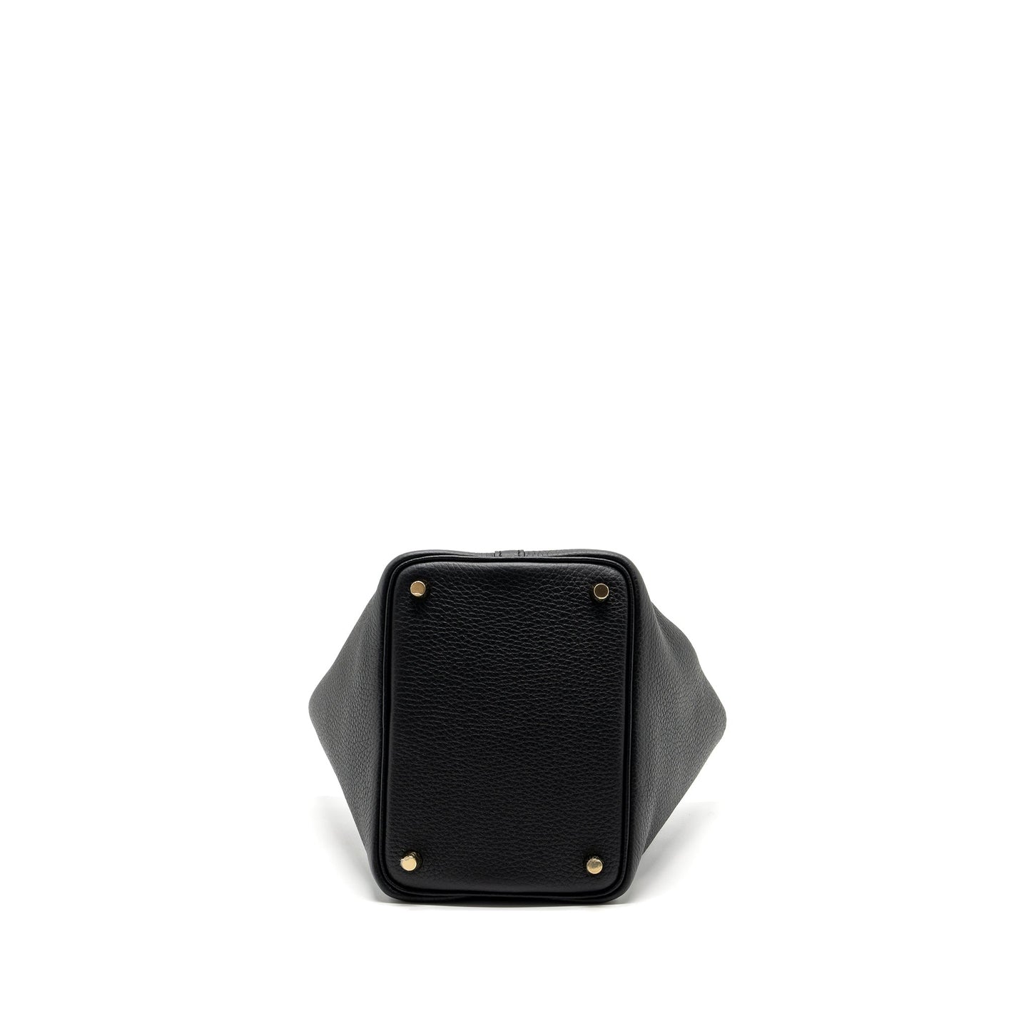 Hermers Picotin 18 Lock Bag Clemence Black GHW Stamp B