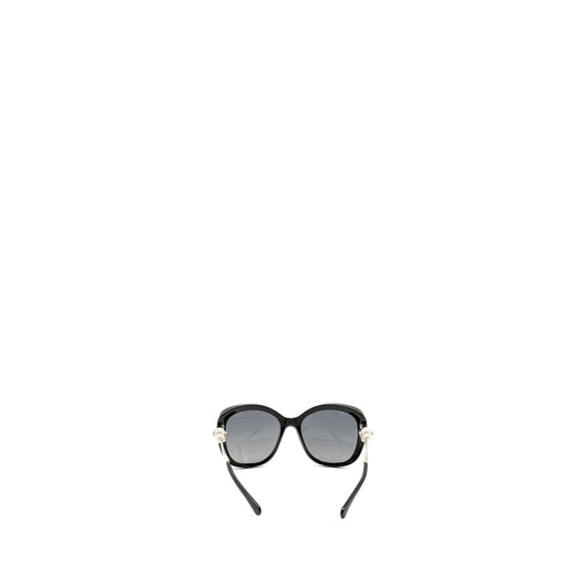 Chanel pearl decorated sunglasses black SHW