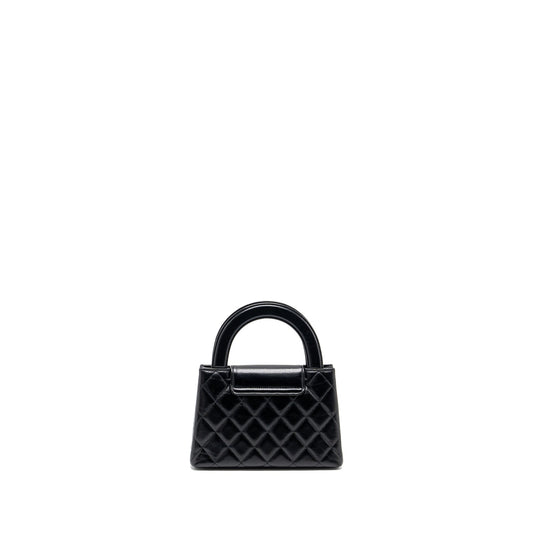 Chanel 23K Mini Shopping Tote Calfskin Black GHW(Microchip)