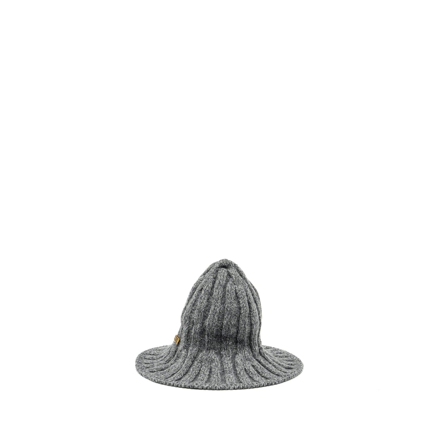 Luxury Dior Letter Logo Wire-Brimmed Beanie Wool Grey