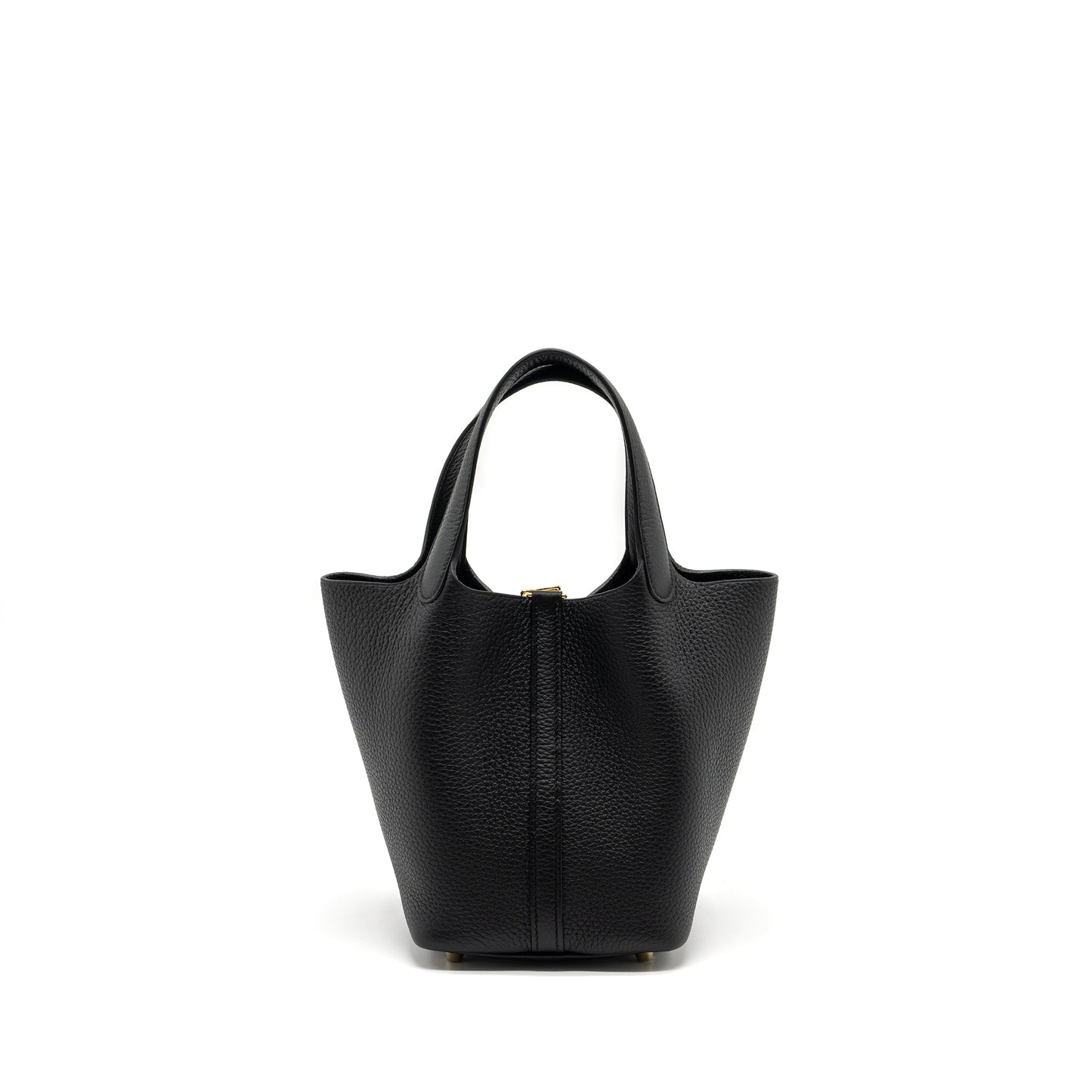 Hermers Picotin 18 Lock Bag Clemence Black GHW Stamp B