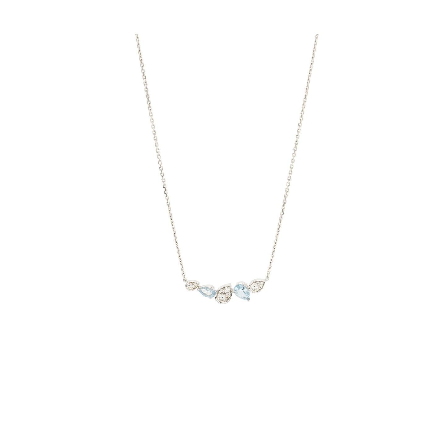 Chaumet Josephine Rinde D’aigrette Necklace White Gold /Aquamarines/Diamonds